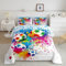 Fußball-Bettwäsche-Set für Kinder, Queen-Size-Größe, Aquarell-Batik, Graffiti-Bettwäsche-Set, Mädchen, Jungen, Erwachsene, Raumdekoration, Ballsportspiele, Wabenmuster, schicke Daunendecke, helle