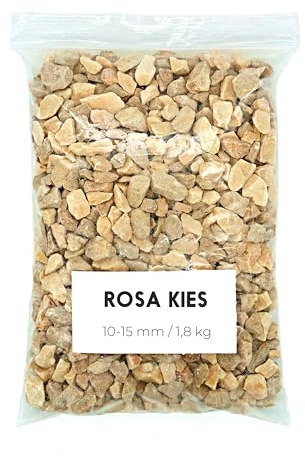 Landare Gravier Rose 1,8Kg - Gravier Aquarium - Gravier Decoratif - Cailloux Decoratif - Gravier Jardin Exterieur - Galet - Cailloux Aquarium Decoration (10-15 mm)