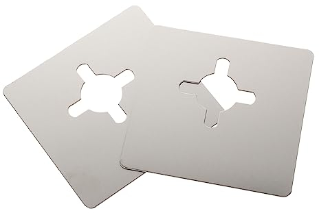 TOPBATHY Placas de refuerzo de puerta de 2 uds, kit de refuerzo de placas de reparación de fijación de cerradura de puerta de acero inoxidable, relleno de cubierta de orificio de puerta