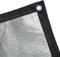 BeGrit Tissu d'ombrage réfléchissant 99 % aluminium - 2 m x 3 m - Filet d'ombrage en aluminium - Protection UV et refroidissement - Maille réfléchissante - Tissu de blocage solaire argenté pour serre,