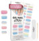 MOYOU LONDON Semi Cured Gel Nail Strips - 20 Pcs. Nail Wraps for Salon-Quality Manicure - Works with Any UV Lamp - Easy to Apply, Trim, & Remove Gel Stickers