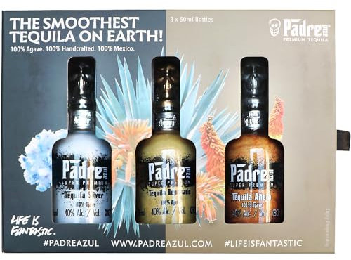 Tres Mujeres | Padre Azul Premium Agave Spirits Selection Miniaturset 3x 0.05 l 40% vol (Padre Azul Blanco, Reposado & Anejo)