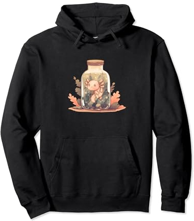 Axolotl en cristal cómic arte gráfico para hombres, mujeres, niños Sudadera con Capucha