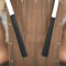 HEIBTENY Lot de 2 baguettes de balai à tambour - Cajon ondulé professionnel - Jazz Drum Brush Rod Percussion Parts Nylon (blanc)