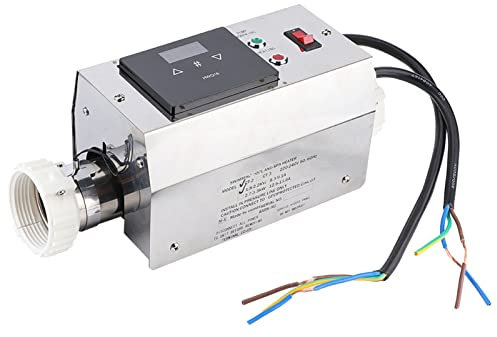 Asixxsix Termostato de Piscina, Controlador de Temperatura del Calentador de Piscina de 2 KW Termostato Digital Control de Temperatura Constante para Piscina SPA Bañera (Estilo Americano)