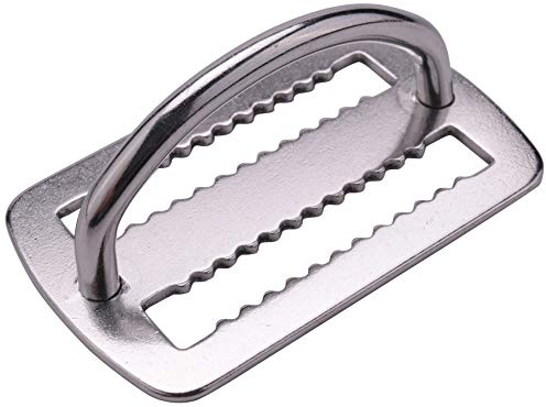 Grendly 316 Edelstahl-D-Ring-Schnalle, für Tauchen, Gewichts-Gürtelhalter für 5 cm Gewichtsgürtel, Surfen, Schwimmen, Sportzubehör