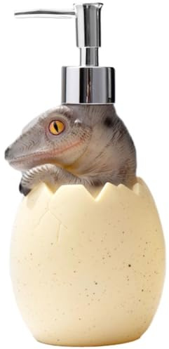 Zghhc Seifenspender, 560, Niedlicher Dinosaurier-handseifenspender Für Küche, Badezimmer, Nachfüllbarer Spülmittelspender Edelstahlpumpe