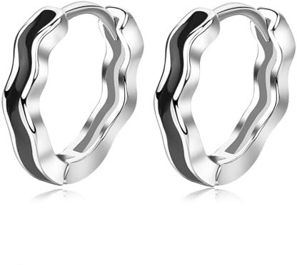 Creolen Silber 925 Kleine Ohrringe Silber 925 Creolen 10mm Ohrringe Silber Schmuck Geschenk für Damen Mädchen Herren