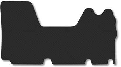 Renault Master (2003-2010) 5mm Rubber Van Mats Heavy Duty Accessories Thick Tailored Fit Compatible Accessory Waterproof Easy-Clean Durable Non-Slip Backing Full Coverage Protection with Clips