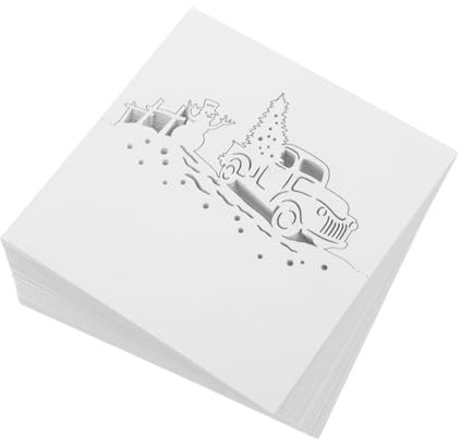 OKUMEYR 50stücke Weihnachtsplatzkarten Für Festliche Tischdekoration Weiße Sitzkarten Für Hochzeiten Und Dinner-events Vielseitig Einsetzbar