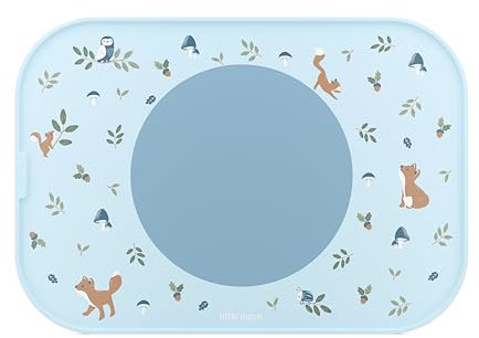 Mepal - Tischset Mio Little Dutch - Anti-Rutsch-Ring hält Gegenstände an ihrem Platz - Leicht zu reinigen - Robustes Material, kann als Tablett benutzt Werden - Spülmaschinengeeignet - Forest Friends