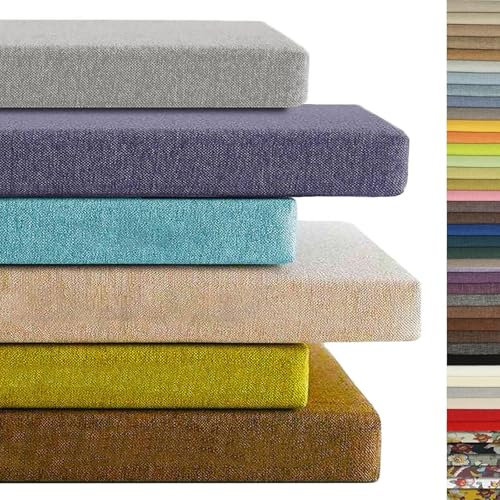 Benutzerdefinierte Bankkissen Bankauflage Innen, Wasserfest Sitzkissen Bank Outdoor, Rutschfeste Bankpolster Nach Maß für Fensterbank Garten Eckbank Stuhlkissen, Sitzbank Polster Waschbar,Dicke 4CM