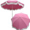 WATAOW Parasol De Terrasse À Pompon De 2,0 M - Élégant Pompon Bohème Vintage -Mât Inclinable -Parasol De Plage pour Piscine, Table, Jardin, Terrasse, Plage Et Extérieur
