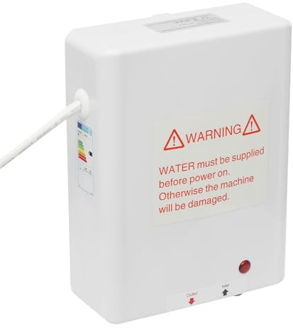 Elektrischer Durchlauferhitzer 2300W Warmwasserbereiter füir die Küiche Mini Durchlauferhitzer Elektrisch Untertisch Wasserspeicher Boiler 230V Kann Handwaschbecken, Küche, Bad, Waschbecken Weiß