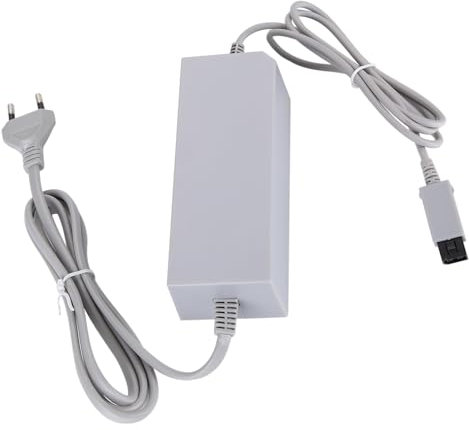 Keenso Adaptador de Rendimiento Compacto para la Consola de Juego de de Wii Cable para Wii con Varias Abreviaturas, Aplicación de Viaje (Enchufe de la UE)