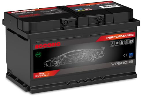 Acconic VP58035 Performance 85Ah Autobatterie ersetzt 80Ah 85Ah (315x175x175mm)