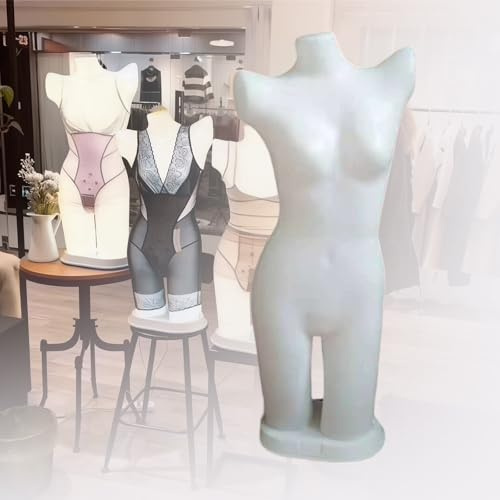 LED-beleuchteter Damen-Dessous-Schaufensterpuppen-Torso, kurviger Präsentationsständer für BHS und Unterwäsche, Schaufensterpuppen-Körper aus Kunststoff mit Beleuchtung