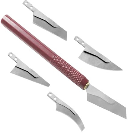 Bastel Handsäge - Handwerk Säge Set, Präzisionswerkzeug Hobby Bastel Kit, Hacksaw Cutter | 4 Austauschbare Klingen Für Feinschnitt Handgefertigte Modelle Bastelprojekte Handwerk Kreativ