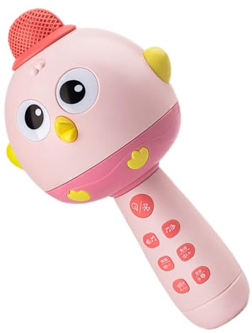 Teléfono para,2 en 1 Altavoz Portátil en Forma de Pollo Reproductor de Música | Inalámbrico Recargable con Luz LED - para Niños Niñas de Cumpleaños Hogar Familia Salón Navidad