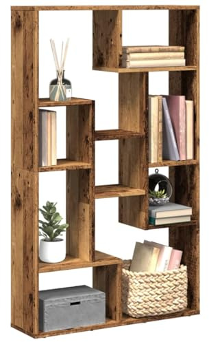 mtlskopl 72 x 20 x 120 cm - Étagère à livres en bois - Étui moderne à 9 cubes - Panneau à particules robuste - Support pour salon, bureau ou chambre à coucher - Unité d'angle libre