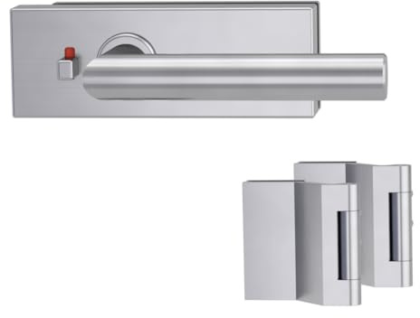 Griffwerk Glastürbeschlagset PURISTO S LUCIA PROF Edelstahl matt smart2lock