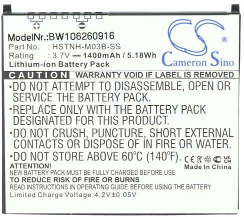 vhbw Akku Ersatz für HP/IPAQ 367194-001, FA286A, FA285A, 367205-001, 364401-001 für Handy Smartphone Telefon (1500 mAh, 3,7 V, Li-Ion)