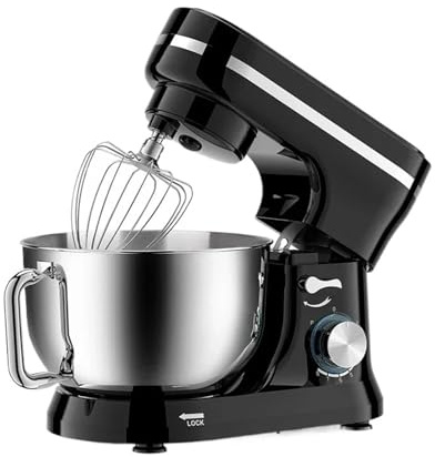 Batteur Sur Socle Électrique, Tête Inclinable 8 Vitesses, Bol En Acier Inoxydable De 4,5 L, Cuisine Avec Crochet Pétrisseur Et Fouet À Fil Une Puissance Exceptionnelle Un ContrôLe PréCis