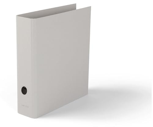 Ordner DIN A4 - mit 80 mm Rückenbreite, 10er-Set, Grau | Ordner aus unkaschierter Buchbinderpappe, FSC/PEFC-zertifiziert; mit Hebelmechanik und Tippklemmer