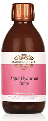 BÄRBEL DREXEL® Aqua Hyaluron Forte Beauty Drink + Collagen Hyaluronsäure hochdosiert (250ml) Hautbild Verfeinern Anti Aging 100% Vegane Herstellung Deutschland Vitamin C MSM