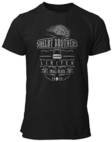 clothinx Peaky Blinders Shelby Brothers Limited | Gangs of Birmingham Design - ideal Für Serien-Fans | Versüß dir die Wartezeit auf die Neue Staffel Herren T-Shirt Schwarz Gr. XL