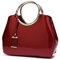 DEERWORD Donna Borse a Mano Borsa a Spalla Elegante Grandi Firmate Marca Tracolla Antifurto PU pelle 5376 1 pz Vino Rosso