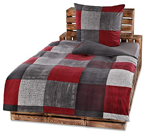 Niceprice Winter Bettwäsche Flausch Fleece Liam Wende in 3 Größen, 135x200 + 80x80