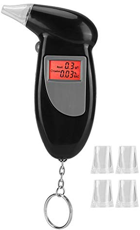 alkoholtester,Alkoholtester,Alkoholtester Alkoholtester,Tragbare Lcd-Digitalanzeige Atemalkohol-Tester Alkohol-Analysator Mit Hintergrundbeleuchtung Genaue Messung,Schnell Reagieren