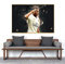 jzxjzx 40x65cm Sport Leinwand Kylian Mbappe Poster und Drucke Französisch Fußballer Malerei Wandbilder für Wohnzimmer Dekoration