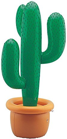 Henbrandt Lot de 2 cactus gonflables avec base en pot 86 cm