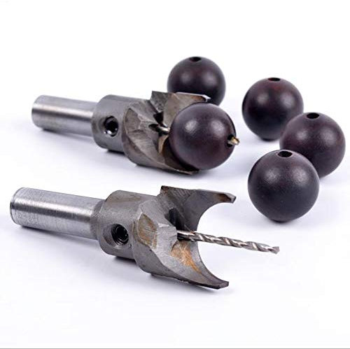 Unique WElinks 1Pc Hard Alloy Woodworking Router Bit Wooden Buddha Beads Balls Wood Drill Bits Tool DIY Wooden Beads Making Kit Drills Bit Steel Ball Blade Drill Bits Woodworking Tools (30mm/ 2mm)