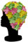 Blue Reef Isla Bonnet de bain pour femme classique rétro 3D Motif pétales de fleurs 3 couleurs élégant vintage Taille unique pour adulte (rose/jaune/vert)