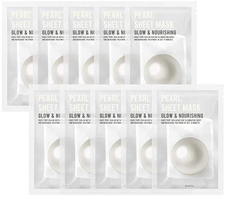 [PAKET VON 10] EUNYUL Purity Gesichtstuchmasken PERAL 10 Stück, Koreanische Hautpflege Feuchtigkeitsspendende, pflegende und klärende natürliche Inhaltsstoffe für alle Hauttypen
