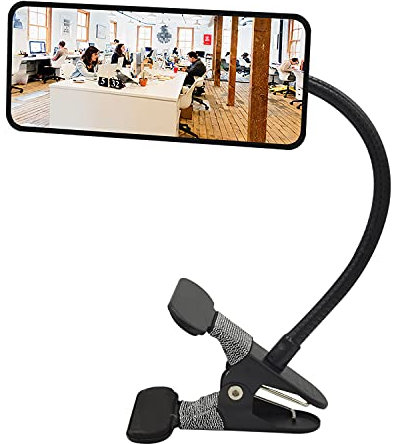 Ampper Acryl Clip On Security Mirror, Flexible Convex Cubicle Mirror für persönliche Sicherheit und Sicherheit Desk Rückansicht Monitore oder überall (6.69 x 2.95, Rectangle)