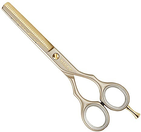 Professionelle Effilierschere Luxury Gold Halbklinge 5.5″ - Kiepe 100% Made in Italy