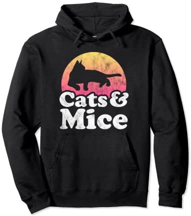 Cats and Mice Men's or Women's Cat or Mouse Pullover Hoodie