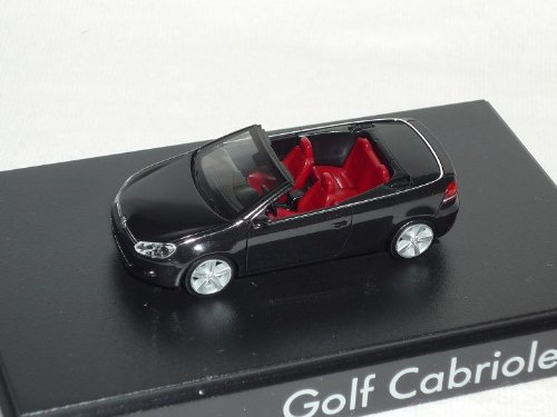 Volkwagen Golf Vi 6 2011 Cabrio Cabriolet Schwarz Ho H0 1/87 Herpa Modellauto Modell Auto