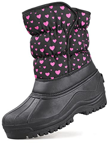 riemot Stivali da Bambina, Neve, Nero, 36 EU