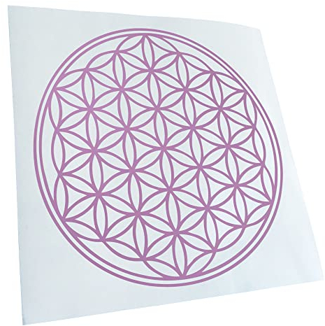 Kiwistar - Autoaufkleber - Flieder - 60x60cm Blume des Lebens Baum Aufkleber für Auto, Laptop, Fahrrad, LKW, Motorrad mehrfarbig JDM Decal Racing