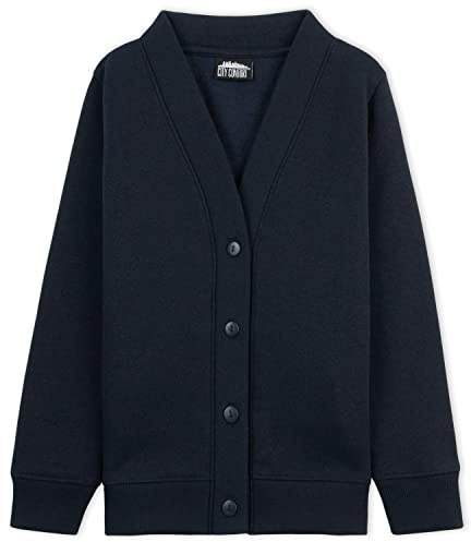 CityComfort Girls Cardigan, Long Sleeve Button Down School Cardigan for Kids
