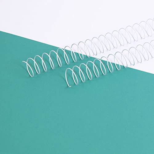 Craftelier - 2-Spiralen-Set zum Binden von Alben, Notizbüchern oder Agenden | Ideal für Scrapbooking und Bastelprojekte | Ø 2,54 cm (1) | Länge 30,5 cm (12) - Farbe Weiß