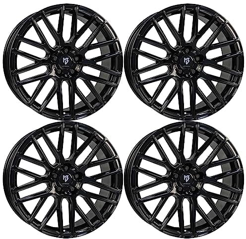 4x MB Design Felgen KV4 9.0Jx20 ET20 5x112 Glanzschwarz kompatibel mit BMW 2 5 6 7 8 i4 iX M7 X3 X4