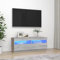 Camerina TV-Schrank mit LED-Leuchten Grau Sonoma 100x35x40 cm HiFi Rack Sideboard Wohnzimmer