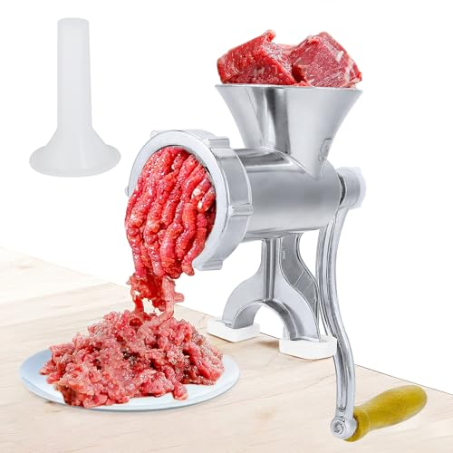 Hachoir à Viande Manuel, Remplisseur De Saucisses, Hachoir à Manivelle, Processeur De Viande En Acier Inoxydable, Broyeur Moulu, Usage Domestique Pour Bœuf, Poulet, Chili, Passe Au Lave-vaisselle