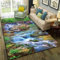 Kinderteppich Stream Schöne Landschaft - Kurzflor Teppich Kinderzimmer Spielteppich Antiallergen Und Extra Weich - Babyzimmer Teppiche Für Junge Und Mädchen Babyteppich 50 X 80 cm -8H1V+M6D